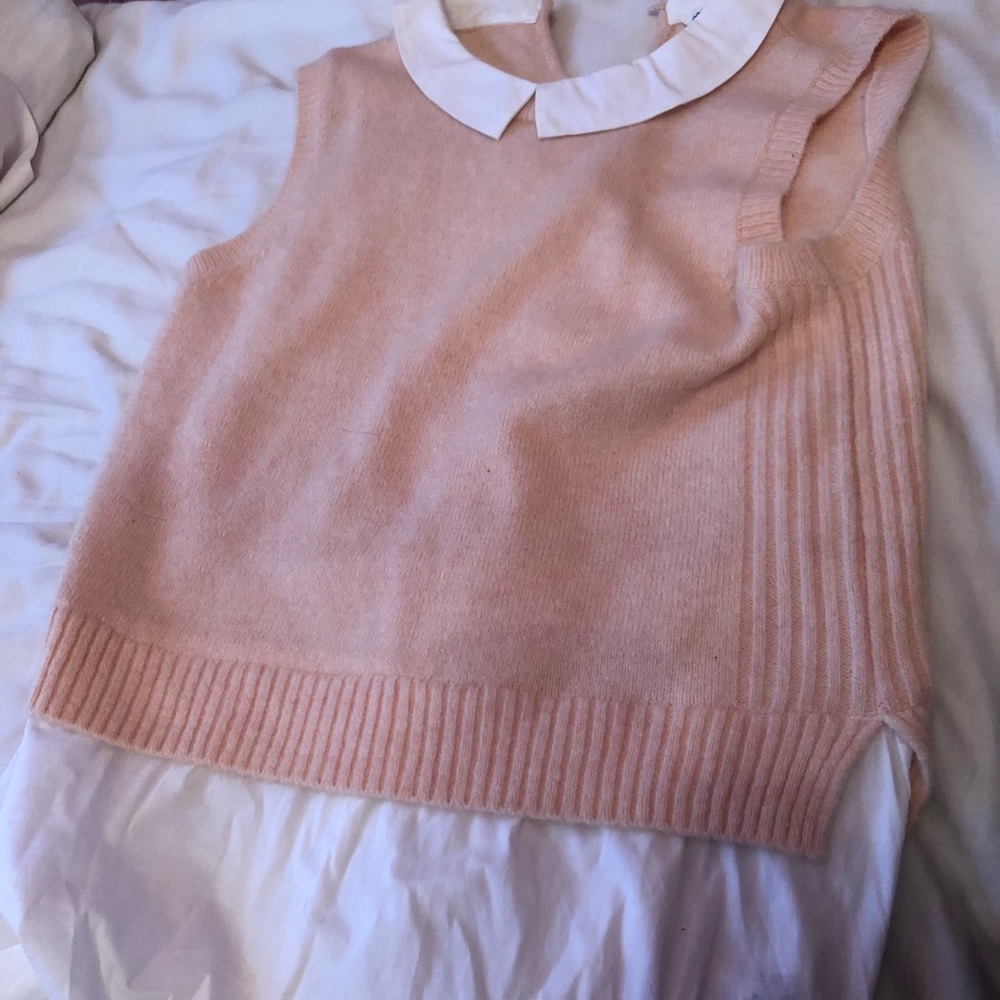 peach preppy tank top